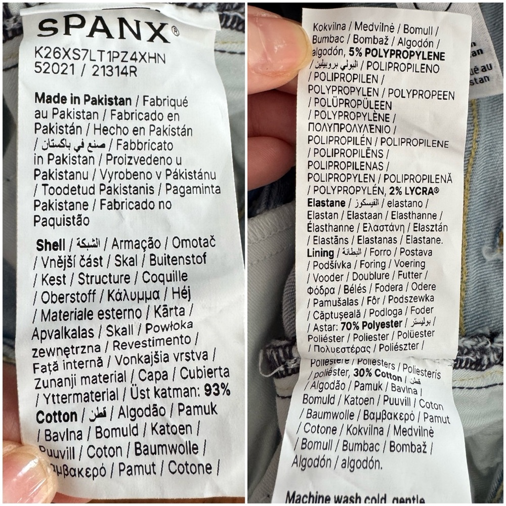 NWT Spanx Lycra Fitsense Slim Straight Jeans in Turner Wash Sz 6 - Picture 16 of 16